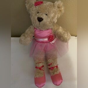 Adorable Toys R Us Pink Tutu Ballerina Plush Teddy Bear 16”